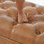 Banc repose-pieds avec rangement, polyuréthane brun, pieds en bois d'hévéa, capacité de 300 lb
