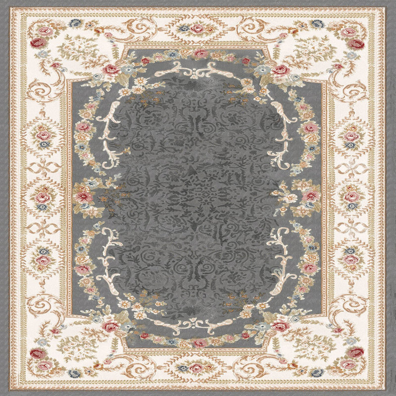 Luxurious 3D Printed Woven Carpet, 55.1 x 86.6 inches | 100% Polyester, Antibacterial, Machine Washable | Non-Slip PVC Felt Dot Underside, 0.3 in Pile Height | Perfect for Living Room, Bedroom & Home Decor