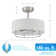 20'' Raia - Drum Shade Ceiling Fan with Remote Control and Light Kit Included