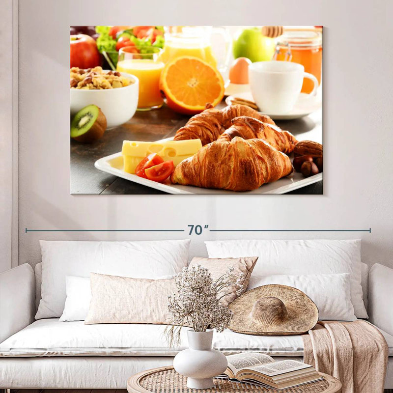 Bread And Cheese Breakfast, 34" H x 51" W