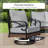 Swivel Outdoor Patio Lounge Chair-1573729302