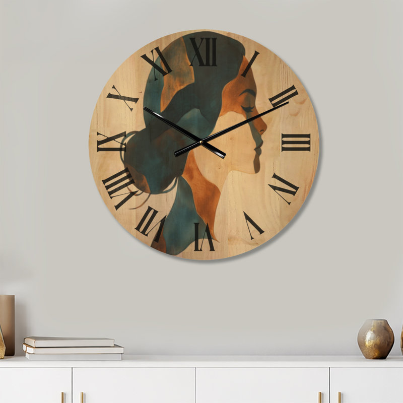 Solid Wood Wall Clock, Large