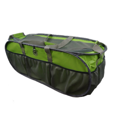 K-Cliffs Trunk Organizer Heavy Duty Cargo Bag High Quality Large Tarpaulin Gym Duffel Laundry Bag Closet Organizer Bag Durable Market Grocery Bag Beach Picnic Tote Bag Fit Truck SUV & Car Lime Green / Silver
