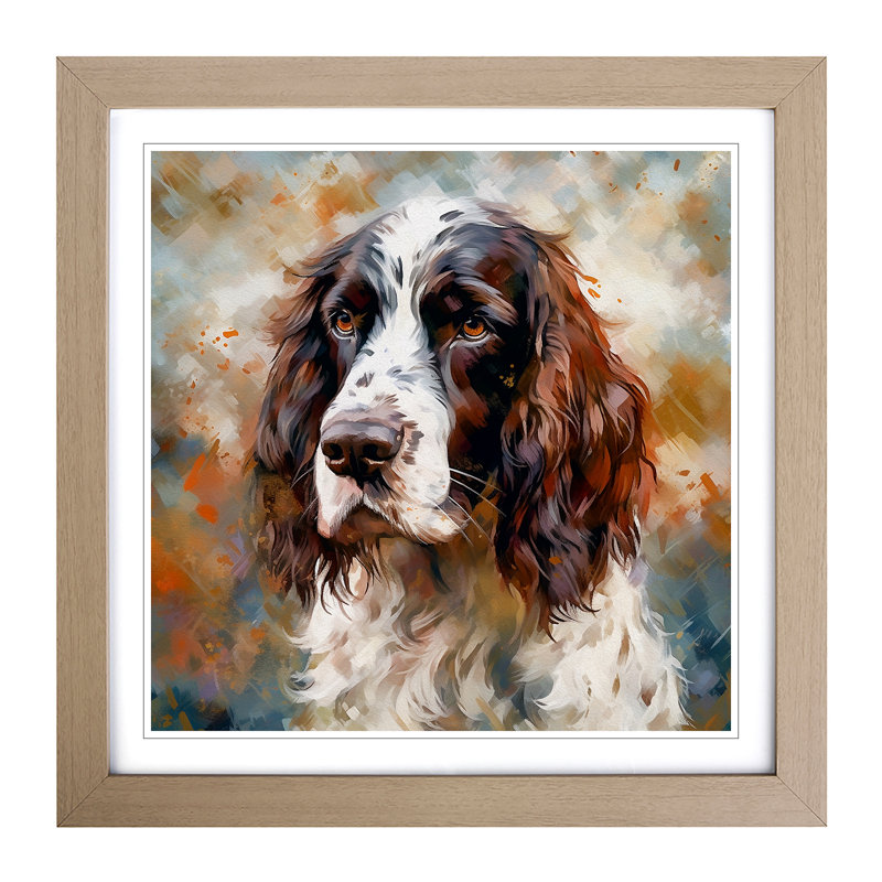 Single Picture Frame Print on Wood, Oak