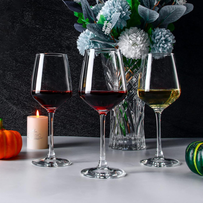 Ensemble de verres à vin 12, 12 onces, rouge, blanc, vin durable pour le mariage, la fête et le lave-vaisselle
