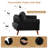 Linen-Upholstered Folding Sofa, Adjustable Recliner-Style Sofa Bed, Suitable For Living Rooms, Apartments, Or Offices-1129783750