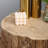Javeah Tree Stump Stool, Decorative Side Table With Round Tabletop, Concrete End Table With Wood Grain Finish, For Indoors And Outdoors-1130733264