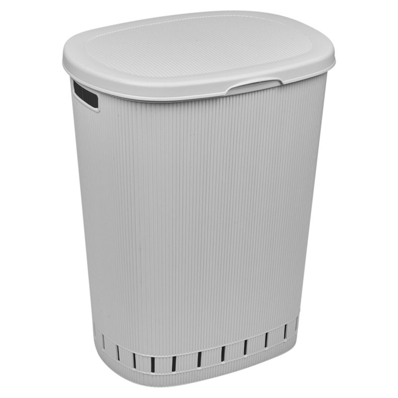Artic Plastic Laundry Basket, White