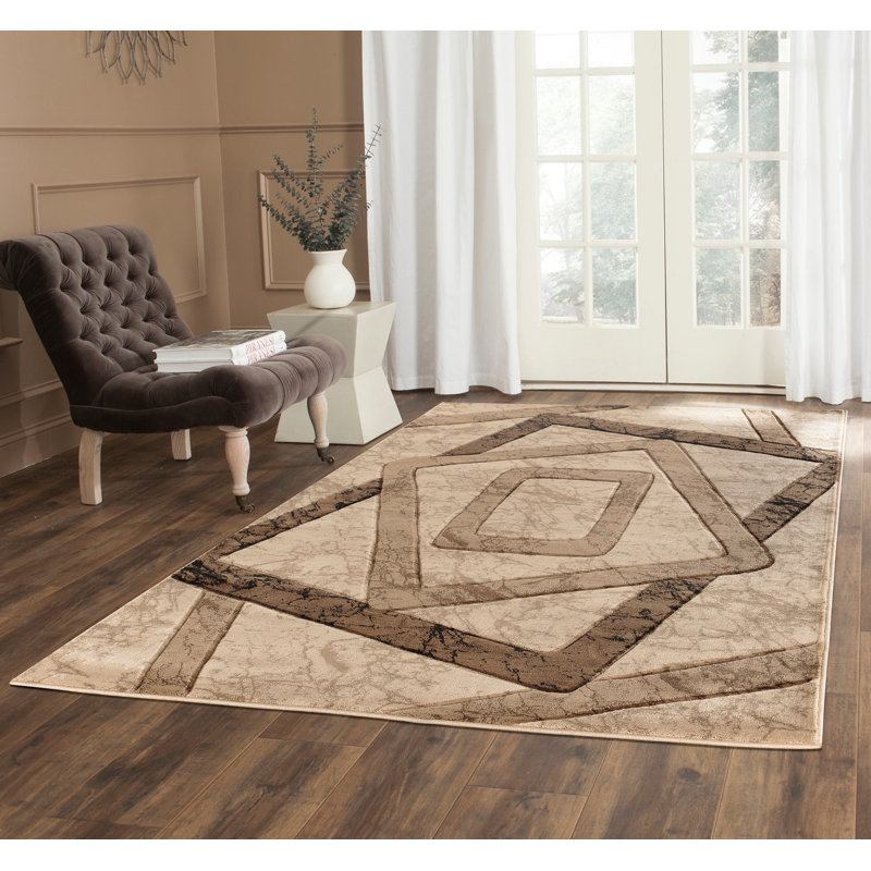 Arnsten Geometric Indoor Rug, Rectangle 3'9" x 5'9"