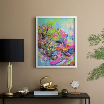 FLORAL Series DLXIX  -Premium Framed Print -Ready to Hang - No Nails Required