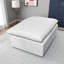 Non - Assemblage modulaire blanc, velours côtelé, méridienne pour la vie en appartement avec velours côtelé et détente