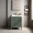 30“ Freestanding Single Sink Bathroom Vanity With 2 Handle Sets And Engineered Marble Top - Fully Assembled-2034519651-2034519648-2034519645