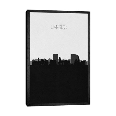 Limerick, Ireland City Skyline by Ayse Deniz Akerman - Gallery-Wrapped Canvas Giclée on Canvas