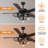 Rustic Ceiling Fan With Light