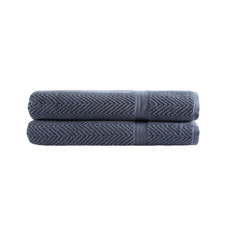 Vandewa Luxury Turkish Cotton Bath Sheet Set, Gray, Bath Towel - 2 Pack