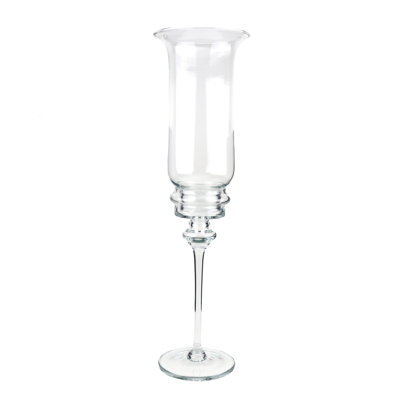 Roco 22'' H Glass Tabletop Hurricane
