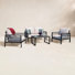 Townsend 4 - Person Outdoor Seating Group with Sunbrella Cushions