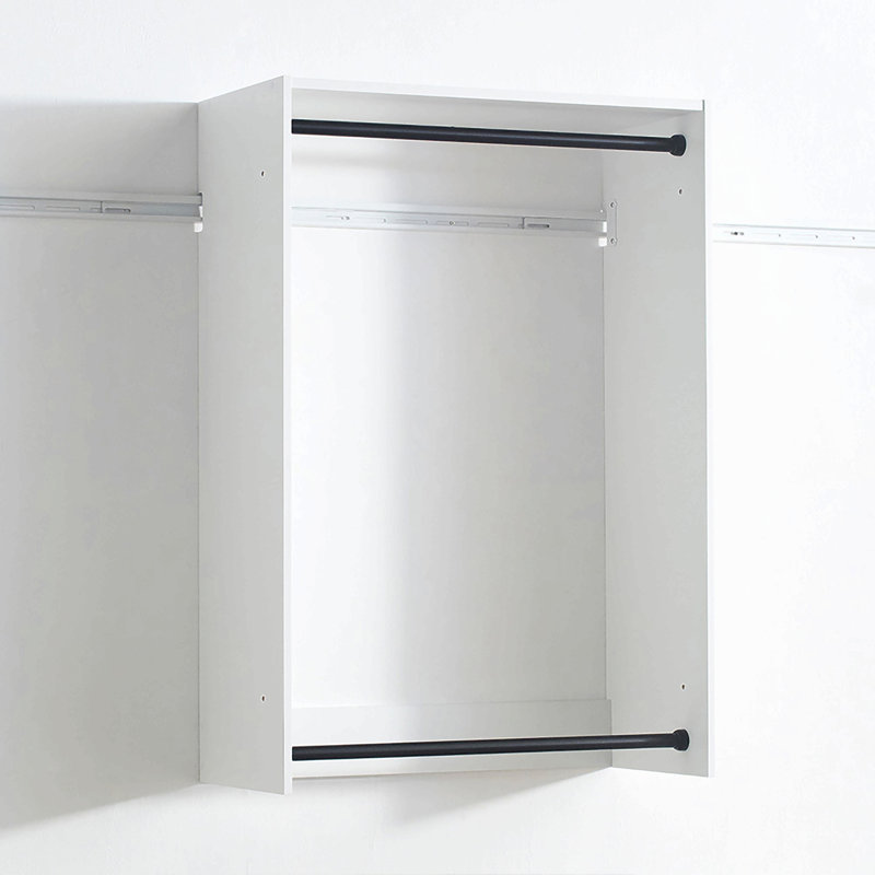 Wall Mounted Wood Closet System, White