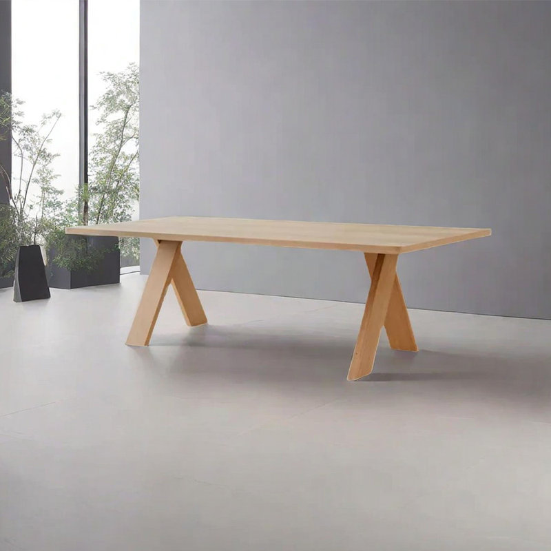 Table de salle à manger Menides, Bois robuste, L 31,5 po x L 78,74 po