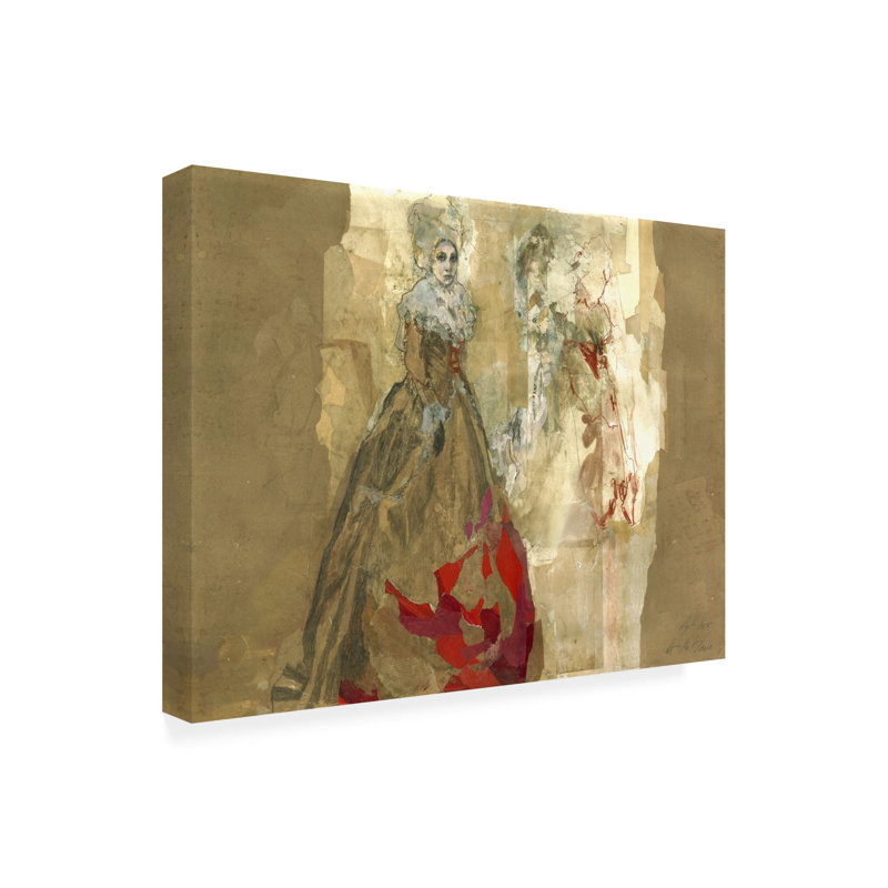 Œuvre de bolognaise, «Ute Rathmann An Watteau», H 35 po x l 47 po