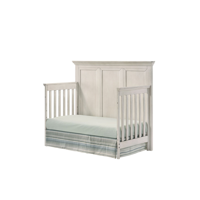 Lit de bébé Arshad, Blanc rustique