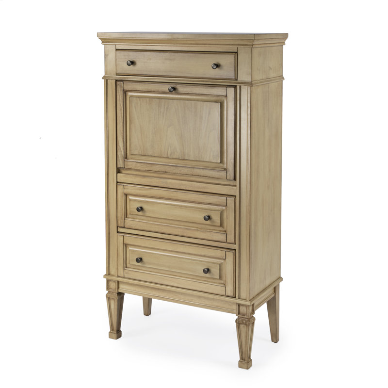 Chubbuck Armoire Desk, Antique Beige