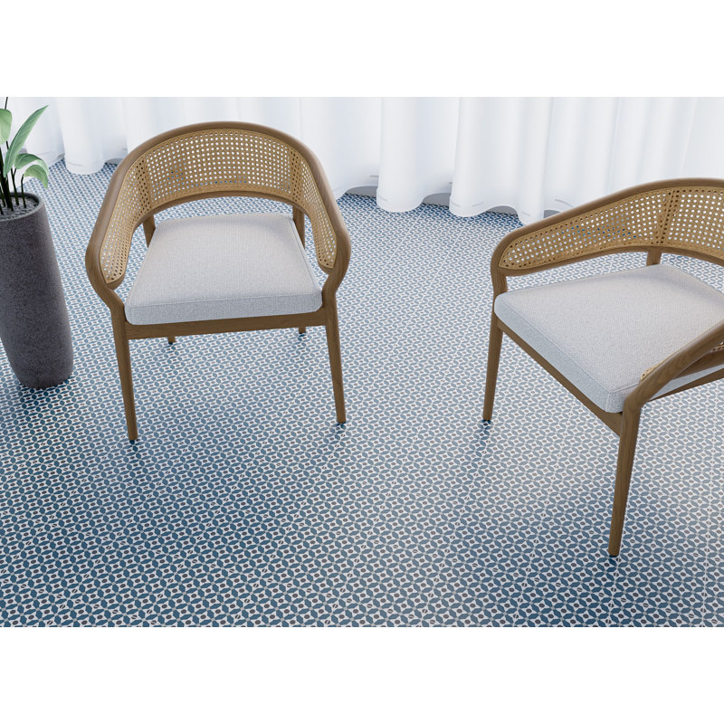 Monbleu Meille 8-in. Patterned Look Matte Porcelain Floor & Wall Tile