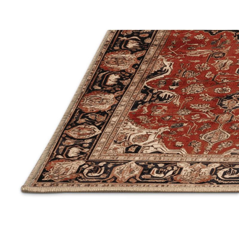 Tapis brun lavable à la machine, Tapis de couloir 2 pi x 5 pi