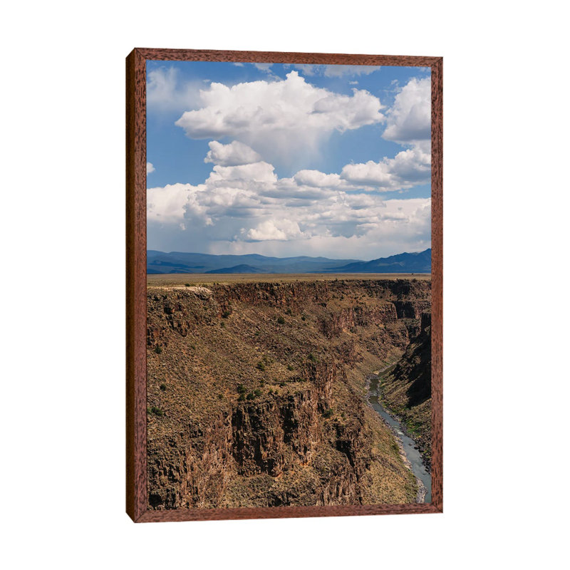 Rio Grande Gorge VIII by Bethany Young - Print on Canvas, 101.6cm H x 66.04cm W x 3.81cm D, Classic Brown Wood Framed