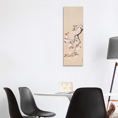 Hanging Scroll Depicting Cherry Blossoms by Sakai Hoitsu - Wrapped Canvas Panoramic Gallery-Wrapped Canvas Giclée