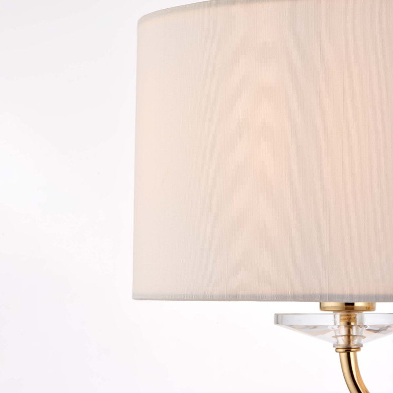 Basilia 157cm Traditional Floor Lamp, Brass