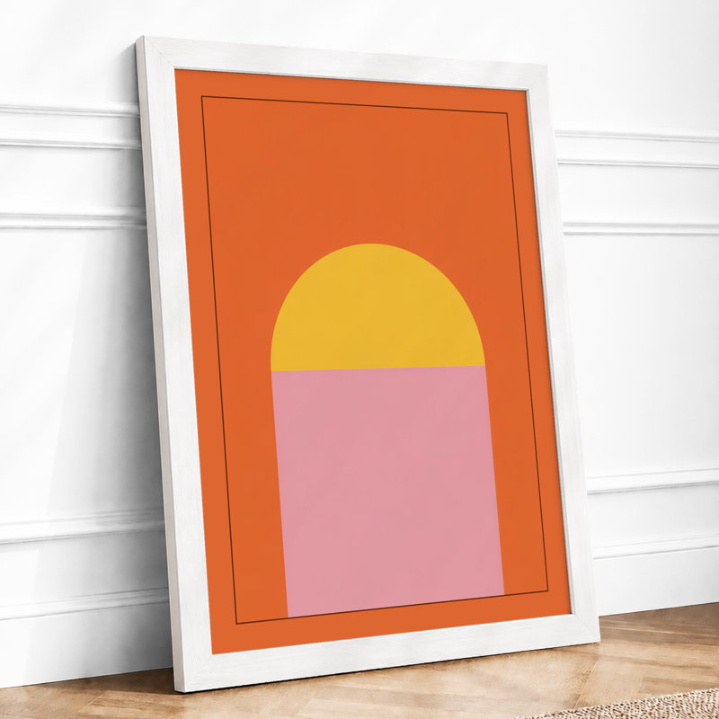 Archway Forms Geometric - Print, A4 - 29.7 x 21.0 cm, White