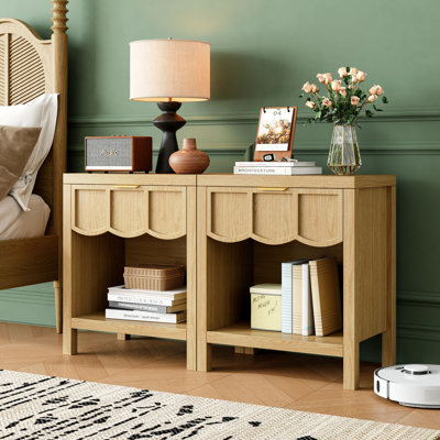 24.02" Tall 1 - Drawer Nightstand (set Of 2)