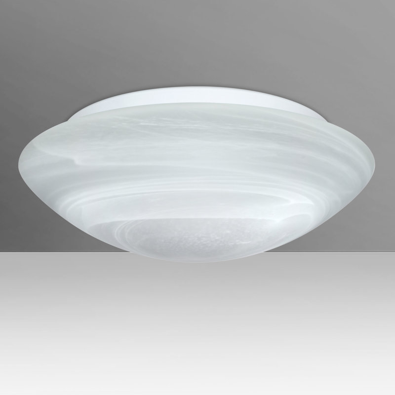 Marble 1 -Bulb Outdoor Flush Mount, LED