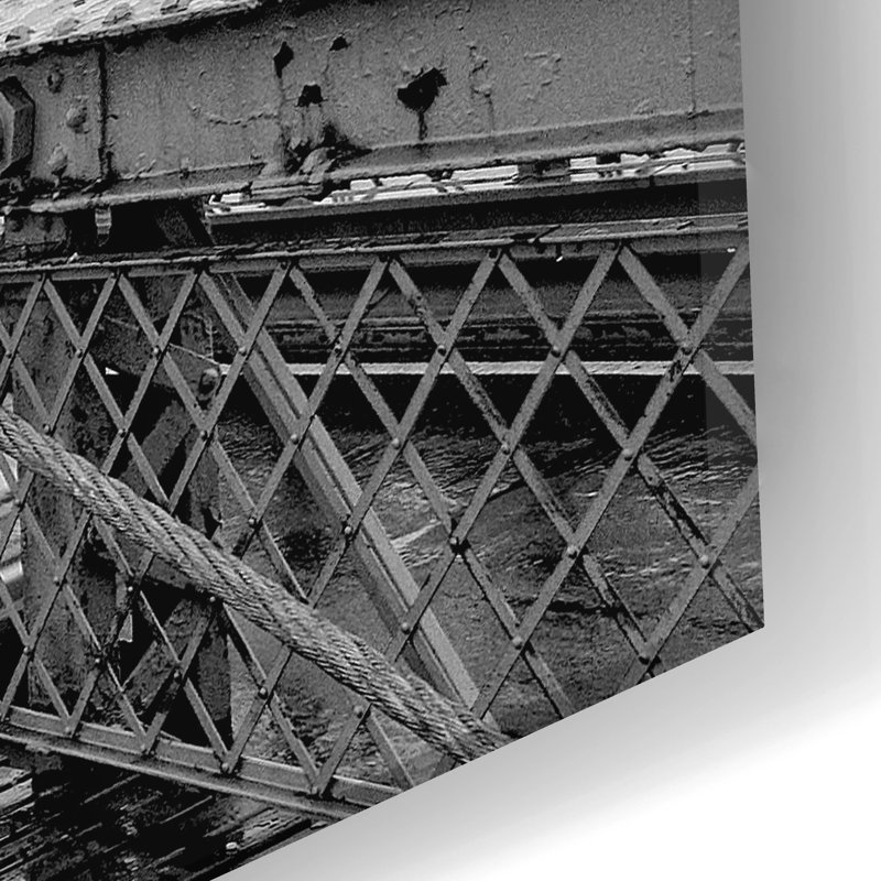 «Brooklyn Bridge» par Photoinc Studio, art mural en verre acrylique, H 12 po x l 24 po