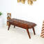 Banc en cuir véritable Cacy