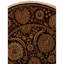 Wool Oriental Area Rug in Black/Wine
