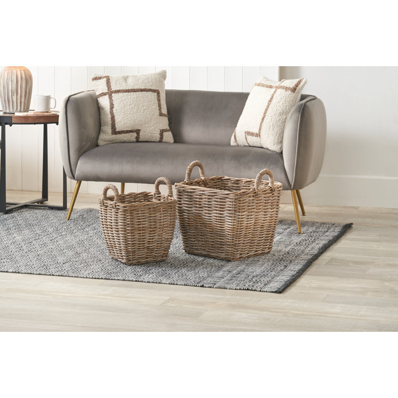 Lily Manor Rattan Decorative Basket