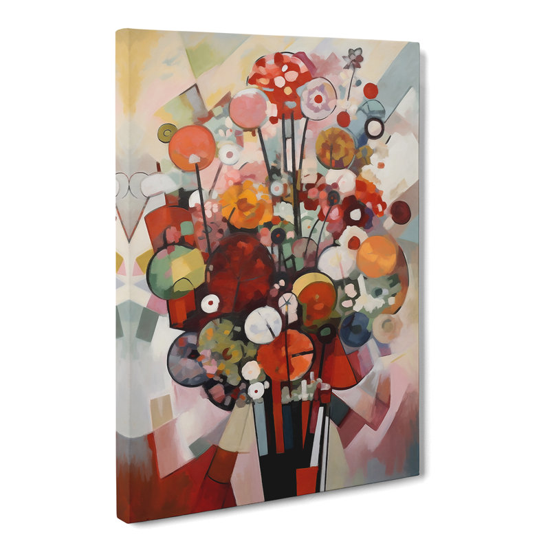 Ghazali Flowers Bauhaus Vol.7 - Wrapped Canvas, 76cm H x 50cm W x 3cm D