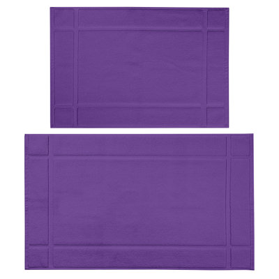 Ample Decor 100% Cotton Highly Absorbent Bath Mat for Bathroom Floor