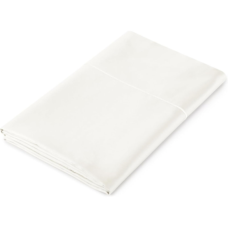 Certified Organic King Flat Sheet Only - 100% Organic Cotton Sheets With Luxurious Soft And Breathable 500 Thread Count Sateen Weave Finish - Gots & Fairtrade Certified (Natural, King)