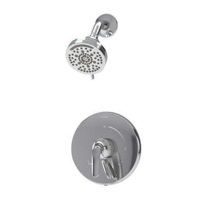Ensemble de garniture de douche à fixation murale Elm avec contrôle de volume