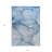 3' X 5' Blue Abstract Washable Non Skid Indoor Outdoor Area Rug