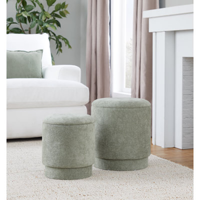Carlesia Upholstered Storage Ottoman by Wade Logan