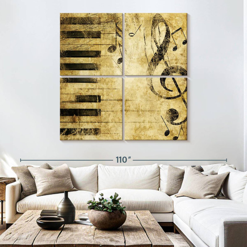 Abarca Antique Piano Music Notes