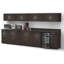 Buffet Buffet Buffet de cuisine pour la pause-déjeuner 9 pièces espresso - assemblé en usine (achat de meubles seulement)