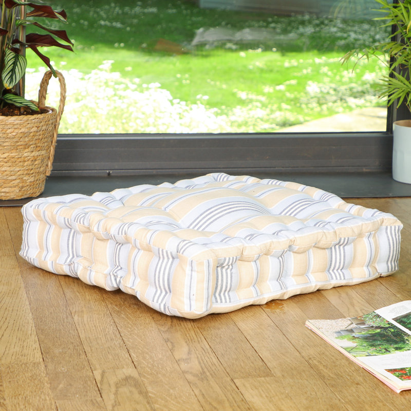 Bex Indoor / Outdoor Striped Square Floor Cushion