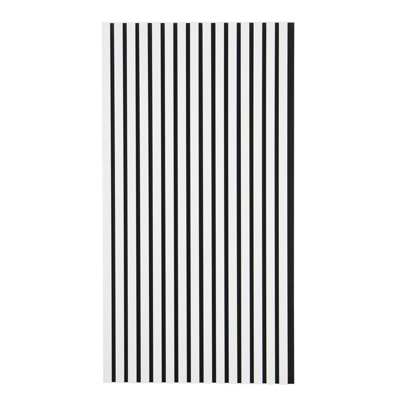  Acoustic Wood Wall Paneling, Decorative Soundproof Panels for Walls and Ceilings, 3D Slat Wood Wall Panels, White/Black