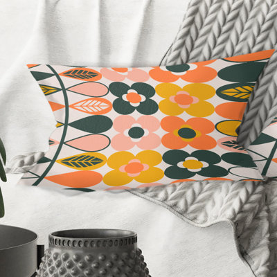 Coussin Botanical Retro Design II - Mid-Century