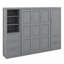 Grand lit escamotable mural avec tablettes-1786317012